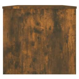 Berkfield Home Modern Coffee Table Smoked Oak 102x50.5x46.5 cm Engineered Wood in Brown - thumbnail 7
