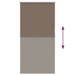 Berkfield Home Roller Blind Blackout Coffee 80x175 cm Fabric Width 75.7 cm Polyester in Brown - thumbnail 5