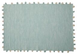 Orsina Kids Rectangular Rug in Green - Size: 100 cm diameter
