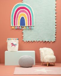 Orsina Kids Rectangular Rug in Green - Size: 100 cm diameter - thumbnail 2