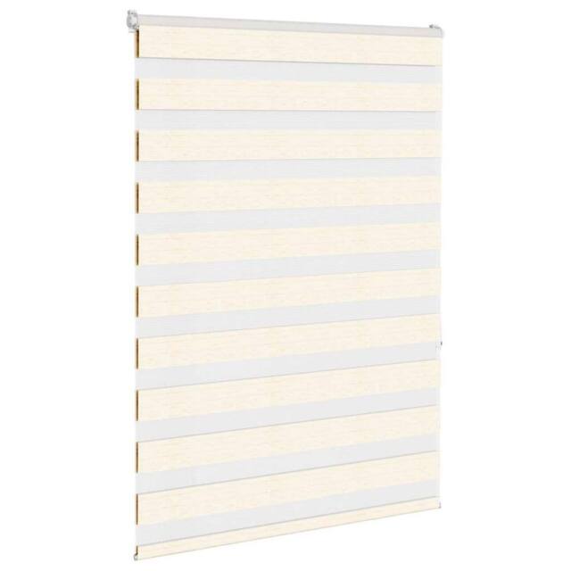 Berkfield Home Elegant Zebra Blind Marble Beige 115x150 cm Fabric Width 110.9 cm - image 1