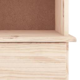 Berkfield Home Beautiful Bookcase with Drawers ALTA 77x35x186.5 cm Solid Wood Pine in Light Tan - thumbnail 8