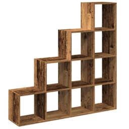Berkfield Home Room Divider Bookcase 3-Tier Artisan Oak 137.5x29x103.5 cm Wood in Brown - thumbnail 7