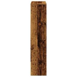 Berkfield Home Room Divider Bookcase 3-Tier Artisan Oak 137.5x29x103.5 cm Wood in Brown - thumbnail 6