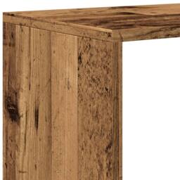 Berkfield Home Room Divider Bookcase 3-Tier Artisan Oak 137.5x29x103.5 cm Wood in Brown - thumbnail 9