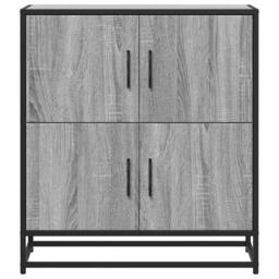 Berkfield Home Sideboard Grey Sonoma 68x35x76 cm Engineered Wood - Size: 68 x 35 x 76 cm - thumbnail 4