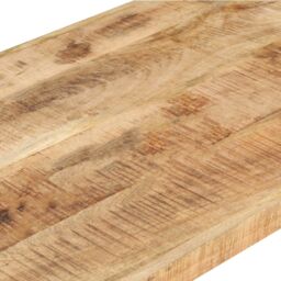 Berkfield Home Coffee Table 120x60x40 cm Rough Mango Wood in Brown - Size: 120 x 60 x 40 cm - thumbnail 5