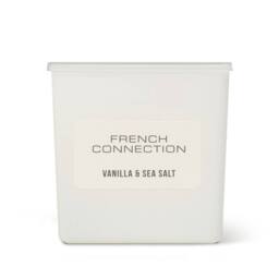 French Connection Vanilla & Sea Salt White Glass Candle 190g - Single Wick Scented - thumbnail 3