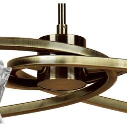 Netlighting Alaska Pendant Convertible To Semi Flush 6 Light L1SGU10 Antique Brass in Copper - thumbnail 5