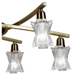 Netlighting Alaska Pendant Convertible To Semi Flush 6 Light L1SGU10 Antique Brass in Copper - thumbnail 6