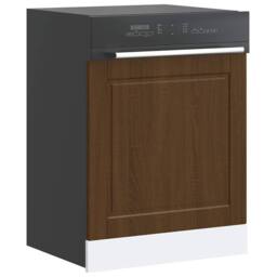 Berkfield Home Dishwasher Panel Porto Brown Oak 60x1.5x67 cm Engineered Wood - thumbnail 1
