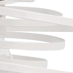 First Choice Lighting White Metal Swirl Easy Fit Light Shade - thumbnail 4