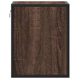 Berkfield Home Durable Wall-mounted Bedside Cabinets 2 pcs Brown Oak 40x31x39.5 cm - thumbnail 7