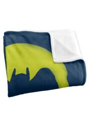 DC Comics Batman The Bat Signal Blanket 152 x 127 cm in White - thumbnail 3