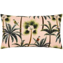Evans Lichfield Palms Tropical Water & UV Resistant Outdoor Cushion in Pink - thumbnail 2