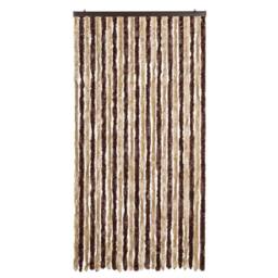 Berkfield Home Fly Curtain Beige & Light Brown 100x230 cm Chenille - thumbnail 3