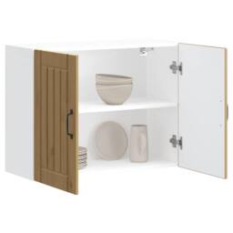 Berkfield Home Kitchen Wall Cabinet Lucca Artisan Oak Engineered Wood in Brown - thumbnail 8