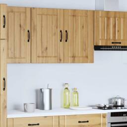 Berkfield Home Kitchen Wall Cabinet Lucca Artisan Oak Engineered Wood in Brown - thumbnail 1