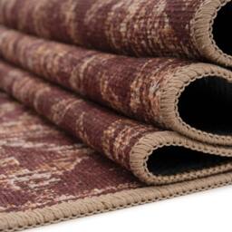 Kukoon Purple Washable Everyday Machine Rug in Burgundy - Size: 120 cm x 170 cm - thumbnail 8