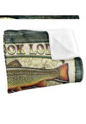 JQ Licensing Two Brook Lodge Sign Silky Touch Super Soft Throw Blanket 152 X 127 cm in White - thumbnail 3