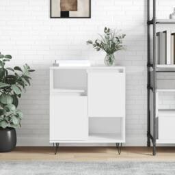 Berkfield Home Sideboard White 60x35x70 cm Engineered Wood - Size: 60 x 35 x 70 cm - thumbnail 2