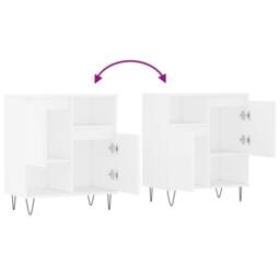 Berkfield Home Sideboard White 60x35x70 cm Engineered Wood - Size: 60 x 35 x 70 cm - thumbnail 9