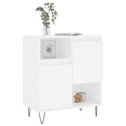 Berkfield Home Sideboard White 60x35x70 cm Engineered Wood - Size: 60 x 35 x 70 cm - thumbnail 1