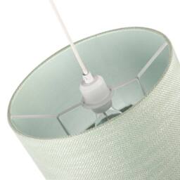 Happy Homewares Designer Bobbled & Textured Linen Lamp Shade in Emerald Mint Green - Size: 12 inches - thumbnail 3