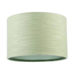 Happy Homewares Designer Bobbled & Textured Linen Lamp Shade in Emerald Mint Green - Size: 12 inches - thumbnail 1