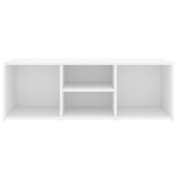 Berkfield Home Shoe Storage Bench White 105x35x35 cm Engineered Wood - Size: 105 x 35 x 35 cm - thumbnail 4