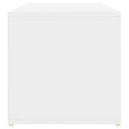 Berkfield Home Shoe Storage Bench White 105x35x35 cm Engineered Wood - Size: 105 x 35 x 35 cm - thumbnail 5