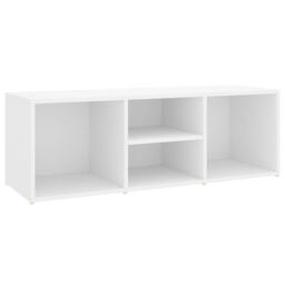 Berkfield Home Shoe Storage Bench White 105x35x35 cm Engineered Wood - Size: 105 x 35 x 35 cm - thumbnail 2