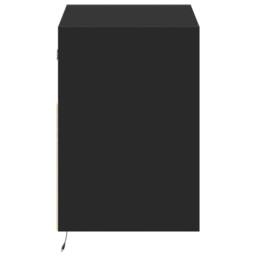 Berkfield Home TV Wall Cabinet with LED Lights Black 80x31x45 cm - Size: 80 x 31 x 45 cm - thumbnail 7