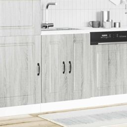 Berkfield Home Sink Base Cabinet Kalmar Grey Sonoma 60x46x81.5 cm Engineered Wood - thumbnail 3