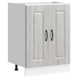 Berkfield Home Sink Base Cabinet Kalmar Grey Sonoma 60x46x81.5 cm Engineered Wood - thumbnail 2
