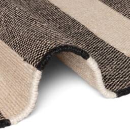 THE RUGS Handloom Jute Rug Playa Natural White Black Living Room Rug Striped - Size: 200 cm x 300 cm - thumbnail 8