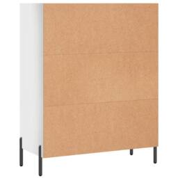 Berkfield Home Shelf Cabinet High Gloss White 69.5x32.5x90 cm Engineered Wood - thumbnail 6