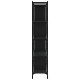 Berkfield Home Bookcase 5-Tier Black 76x32x158 cm Engineered Wood - Size: 76 x 32 x 158 cm - thumbnail 5