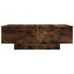 Berkfield Home Coffee Table Smoked Oak 90x60x31 cm Engineered Wood in Brown - Size: 90 x 60 x 31 cm - thumbnail 5
