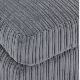 Furniture 786 Amalfi Jumbo Cord Right Hand Facing Corner Sofa in Grey - thumbnail 2