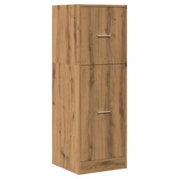 Berkfield Home Apothecary Cabinet Artisian Oak 40x41x118 cm Engineered Wood in Brown - Size: 40 x 41 x 118 cm - thumbnail 3