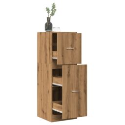 Berkfield Home Apothecary Cabinet Artisian Oak 40x41x118 cm Engineered Wood in Brown - Size: 40 x 41 x 118 cm - thumbnail 1