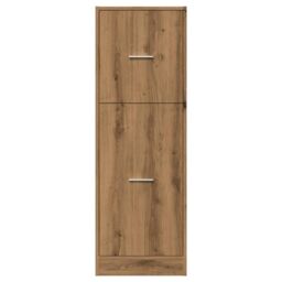 Berkfield Home Apothecary Cabinet Artisian Oak 40x41x118 cm Engineered Wood in Brown - Size: 40 x 41 x 118 cm - thumbnail 5