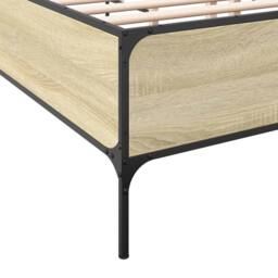 Berkfield Home Bed Frame without Mattress Sonoma Oak 180x200 cm Super King in Light Oak - thumbnail 7