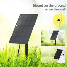 Nordara Solar Submersible Garden Pond Pump Kit in Black - thumbnail 6