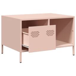 Berkfield Home Coffee Table Pink 68.5x50x43.5 cm Cold-rolled Steel - thumbnail 5