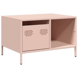 Berkfield Home Coffee Table Pink 68.5x50x43.5 cm Cold-rolled Steel