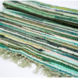 KDMD Premium Natural Green Rag Rug 150x90cm for Living & Bedroom - Size: Medium - thumbnail 2