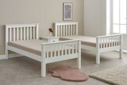 Amani Oxford White Solid Pine Bunk Bed - Splits into Two Singles - Size: Single - thumbnail 3