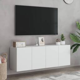 Berkfield Home TV Cabinets Wall-mounted 2 pcs White 60x30x41 cm - Size: 60 x 30 x 41 cm - thumbnail 4